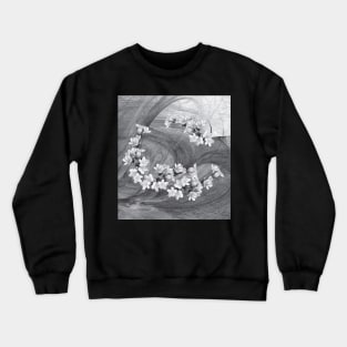 Flowers blowing in the wind Crewneck Sweatshirt